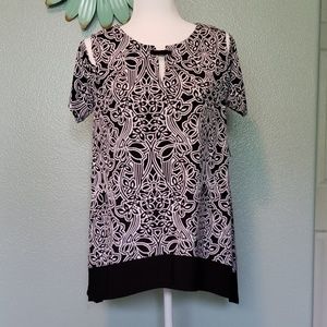 Rafaella Cold Shoulder Blouse